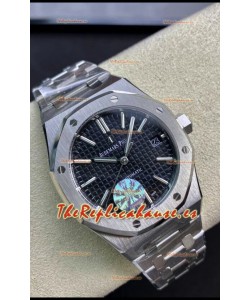 Audemars Piguet Royal Oak 15450 37MM Movimiento Calibre Suizo 3120 Caja en Acero 904L Dial Negro