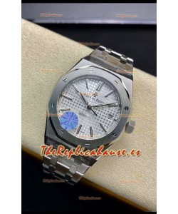 Audemars Piguet Royal Oak 15450 37MM Movimiento Calibre Suizo 3120 Caja en Acero 904L Dial Blanco