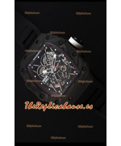 Richard Mille RM35-2 Rafael Nadal Caja de Carbón Forjado con Correa Negra