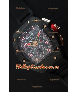 Richard Mille RM011 Romain Grosjean Edición Lotus F1 Caja de Carbón Forjado Reloj Suizo