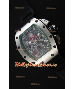 Richard Mille RM011-FM Felipe Massa Caja de Titanio de una sola Pieza en Correa Negra