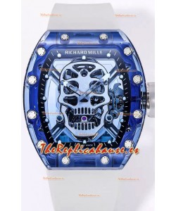 Richard Mille RM52-01 Sapphire Caja con Movimiento Tourbillon Réplica Ultimate a Espejo 1:1