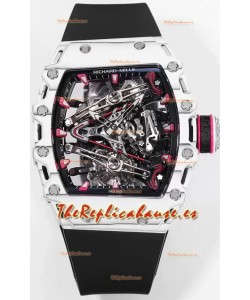Richard Mille RM38-02 Carbono Blanco Bubba Watson Nylon Negro Tourbillon Movement Réplica Espejo 1:1