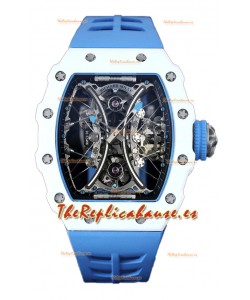 Richard Mille RM53-01 Pablo Mac Donough TPT Blanco Case Reloj Réplica Suiza