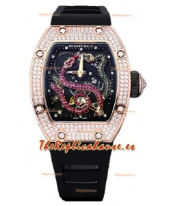 Richard Mille RM26-01 Reloj Dial Serpent chapado en Oro Rosado en Movimiento Suizo Automático