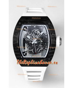 Richard Mille RM055 Caja Carbono Negro Reloj Superclone 1:1 Genuino Tourbillon