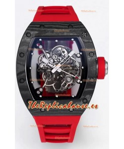 Richard Mille RM055 Caja Carbono Negro Reloj Superclone 1:1 Genuino Tourbillon