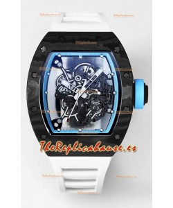 Richard Mille RM055 Caja Carbono Negro Reloj Superclone 1:1 Genuino Tourbillon