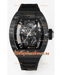 Richard Mille RM055 Caja Carbono Negro Reloj Superclone 1:1 Genuino Tourbillon