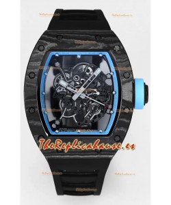 Richard Mille RM055 Caja Carbono Negro Reloj Superclone 1:1 Genuino Tourbillon