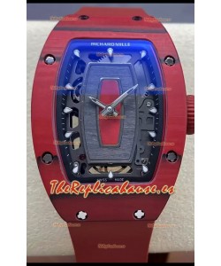 Richard Mille RM07 Caja Carbono Roja Superclone 1:1 Reloj Réplica Suiza 