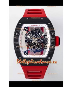 Richard Mille RM055 Caja Carbono Negro Reloj Superclone 1:1 Genuino Tourbillon