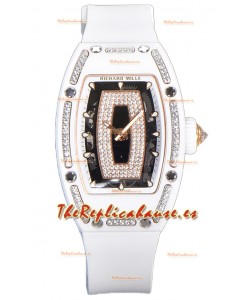 Richard Mille RM007 Reloj Réplica Suiza Automático Cerámica Blanca Suplerclone
