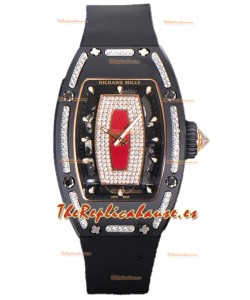 Richard Mille RM007 Reloj Réplica Suiza Automático Cerámica Negra Superclone