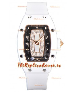 Richard Mille RM007 Reloj Réplica Suiza Automático Cerámica Blanca Suplerclone
