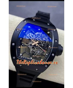 Richard Mille RM035 AMERICAS DLC Negro y Caja Oro Rosado 1:1 Reloj Réplica Suiza 