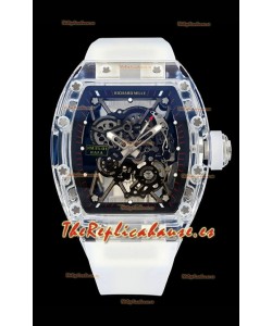 Richard Mille RM35-01 Caja Zafiros Transparentes Con Tourbillon Genuino Reloj Super Clone