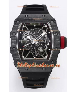 Richard Mille RM35-01 Rafael Nadal Caja de Fibra de Carbono con Genuino Tourbillon Reloj Super clone