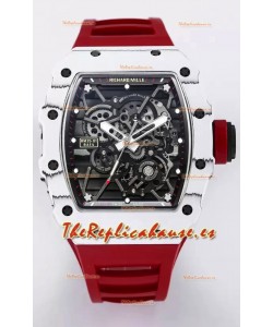 Richard Mille RM35-01 Rafael Nadal Caja de Fibra de Carbono con Genuino Tourbillon Reloj Super clone