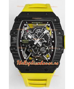 Richard Mille RM35-02 Rafael Nadal Caja de Fibra de Carbono con Genuino Tourbillon Reloj Super clone