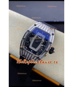 Richard Mille RM-07-02 Diamantes Acero Inoxidable Señoras Reloj Réplica a Espejo 1:1