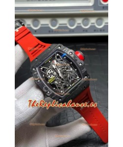 Richard Mille RM35-02 Rafael Nadal Fibra de Carbono con Tourbillon Genuino Reloj Super Clon