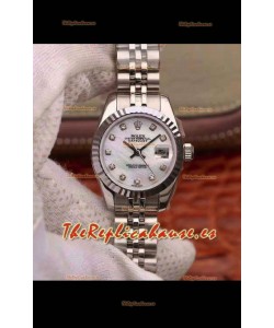 Rolex Datejust Ladies 28MM Movimiento Cal.3135 Réplica Suiza en Caja de Acero 904L
