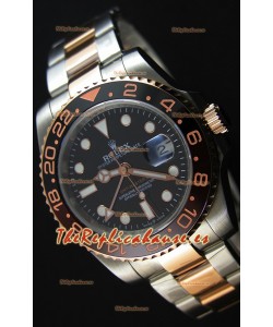 Rolex GMT Masters II 126711CHNR Everose Réplica Suiza a Espejo 1:1 en Acero tipo Ostra
