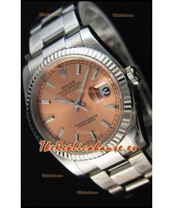 Rolex Datejust Reloj Réplica Japonés - Dial Champange en 36MM con correa Oyster