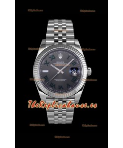 Rolex Datejust Edición Wimbledon Reloj Réplica Japonés - Dial Gris en 41MM 