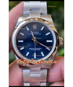 Rolex Oyster Perpetual REF#277200 31MM Movimiento y Réplica Suizo Dial Azul Acero 904L Reloj Réplica Espejo 1:1