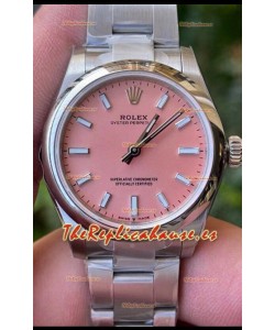 Rolex Oyster Perpetual REF#277200 31MM Movimiento y Réplica Suizo Dial Rosado Acero 904L Reloj Réplica Espejo 1:1