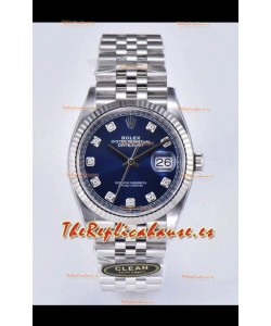 Rolex Datejust 126234 36MM Réplica Suiza en Acero 904L Dial Azul Réplica Espejo 1:1