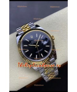 Rolex Datejust M126333 41MM ETA3235 72 Horas Energía Dial Negro Jubilee Réplica Espejo 1:1 Oro Amarillo Acero 904L