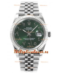 Rolex Datejust M126300 41MM ETA3235 Dial Verde Arábigo - Caja Acero 904L