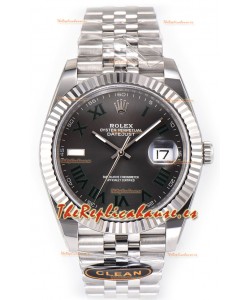 Rolex Datejust 126334 Wimbledon 41MM ETA3235 72 Horas Energía Dial Slate Jubilee Réplica Espejo 1:1