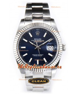 Rolex Datejust 126334 41MM ETA3235 72 Horas Energía Dial Azul Oyster Réplica Espejo 1:1