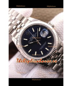 Rolex Datejust 126234 36MM Réplica Suiza en Acero 904L Dial Azul Réplica a Espejo 1:1