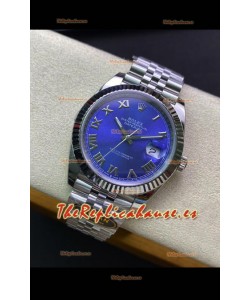 Rolex Datejust 41MM Reloj Réplica Suizo Acero 904L Dial Azul - Réplica a Espejo 1:1