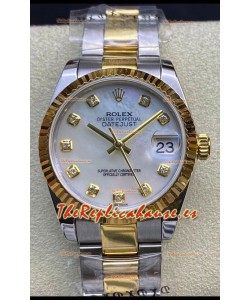 Rolex Datejust 278273 31MM Réplica Suiza en Acero 904L Dial Blanco Perla - Réplica a Espejo 1:1