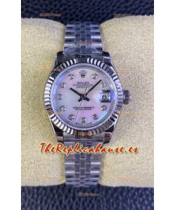 Rolex Datejust 28MM Reloj Suizo en 904L Dial Perla - Réplica Espejo 1:1