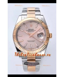 Rolex Datejust Movimiento Cal.3235 Réplica Espejo 1:1 Acero 904L 41MM - Caja Oro Rosado Dos Tonos