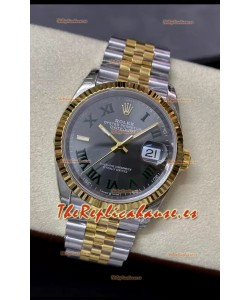 Rolex Datejust 36MM Movimiento Cal.3135 Movement Reloj Réplica Suizo Acero 904L Steel Dial Gris de Dos Tonos