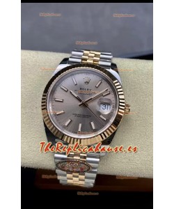 Rolex Datejust 126331 41MM Suizo ETA 3235 Reloj Réplica Espejo 1:1 en Oro Rosado Acero 904L