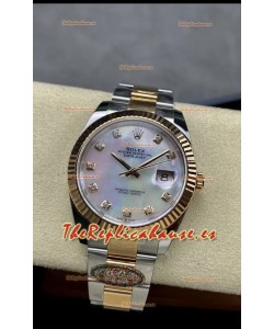 Rolex Datejust 126331 41MM Suizo ETA 3235 Reloj Réplica Espejo 1:1 en Oro Rosado Acero 904L