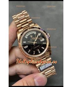 Rolex Day Date Presidencial Reloj Oro Rosado 18K 40MM - Dial Eisenkiesel Calidad Espejo 1:1