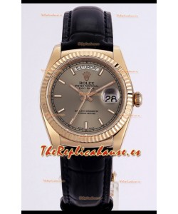 Rolex Day Date Reloj Oro Rosado Caja Acero 904L Dial Dorado 36MM - Calidad Espejo 1:1