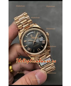Rolex Day Date Presidential Reloj Oro Rosado 18K 40MM - Dial Marrón Calidad Espejo 1:1