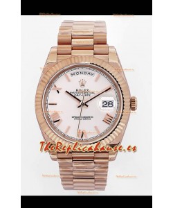 Rolex Day Date Presidential Reloj Oro Rosado 18K 40MM - Dial Verde Oliva Calida Espejo 1:1