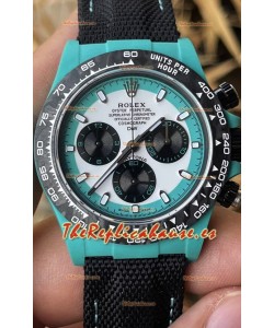Rolex Cosmograph Daytona Edición DiW CELESTE INVERT Reloj Fibra de Carbono - Movimiento Cal.4130